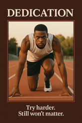 DEDICATION — Try harder. Still won’t matter.