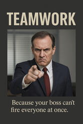 TEAMWORK — Because your boss can’t fire everyone at once